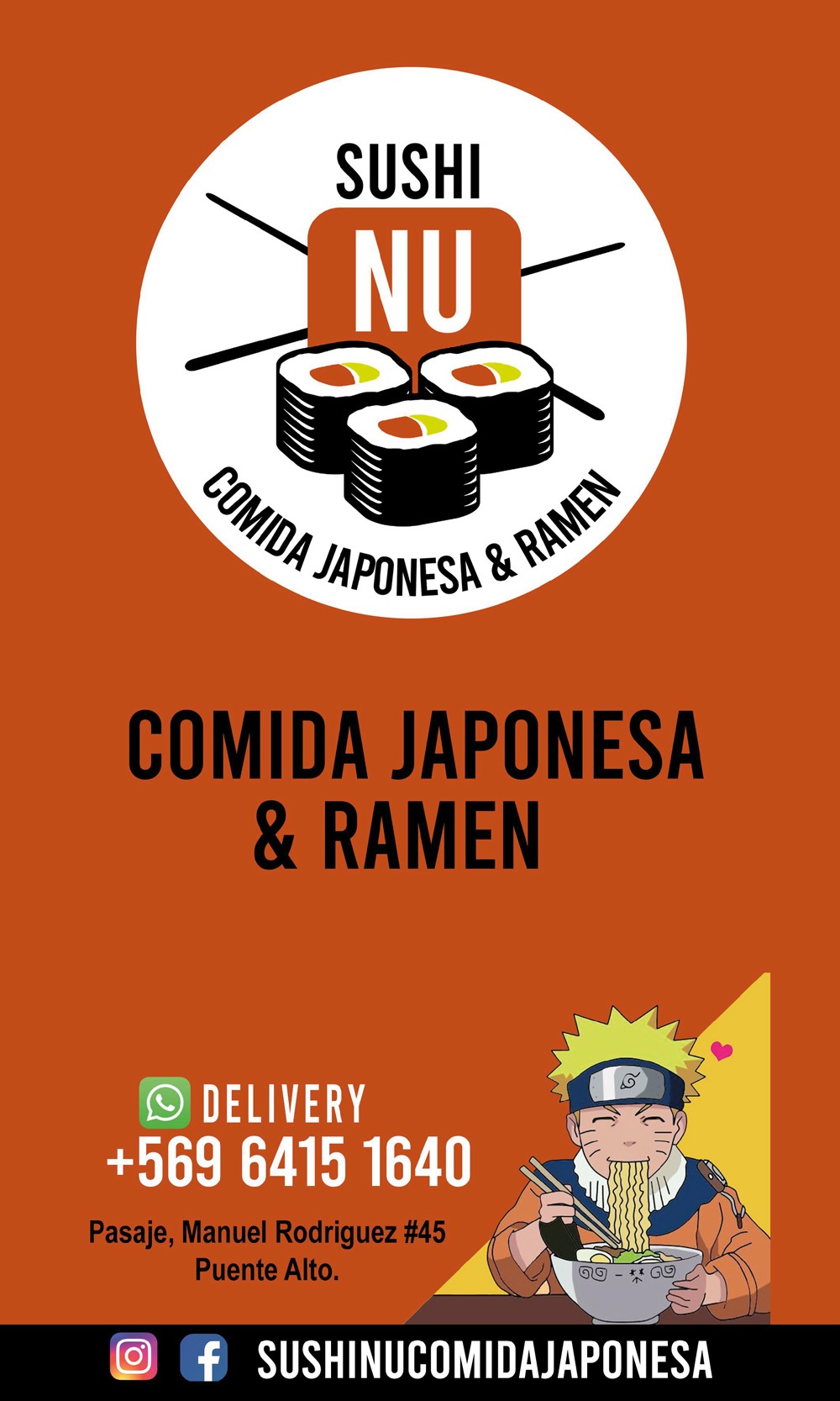 Carta Sushi NU