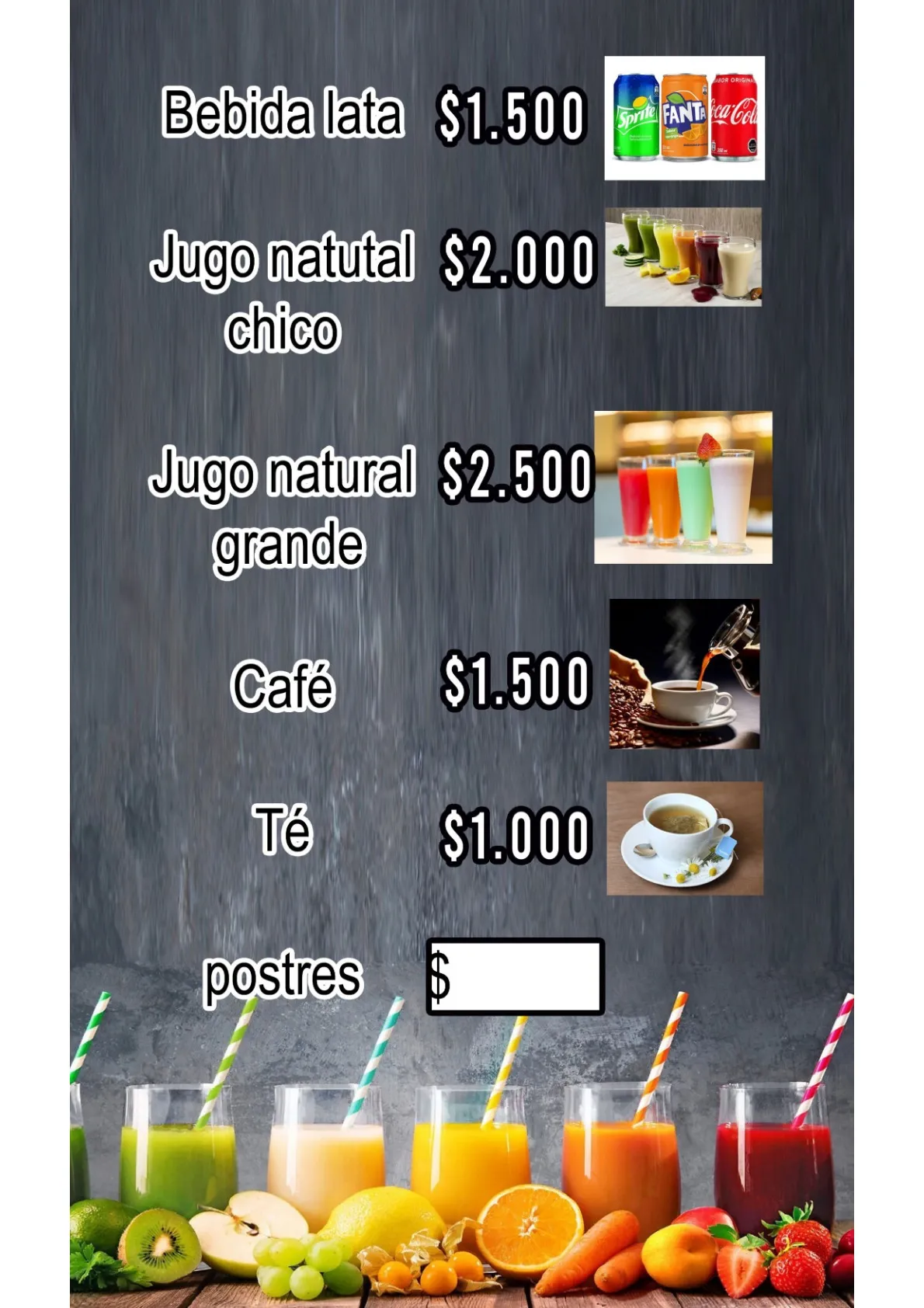 Carta Sushi NU